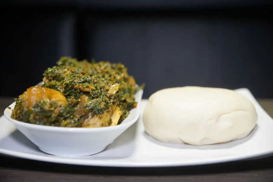 Egusi soup with fufu
